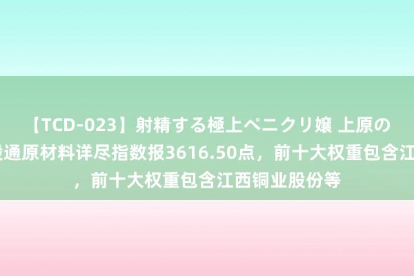 【TCD-023】射精する極上ペニクリ嬢 上原のぞみ 中证港股通原材料详尽指数报3616.50点，前十大权重包含江西铜业股份等