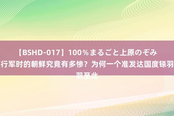 【BSHD-017】100％まるごと上原のぞみ 祸害行军时的朝鲜究竟有多惨？为何一个准发达国度铩羽至此