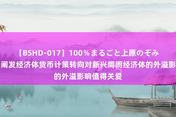 【BSHD-017】100％まるごと上原のぞみ 央行：主要阐发经济体货币计策转向对新兴阛阓经济体的外溢影响值得关爱