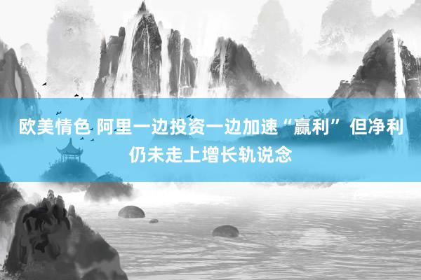 欧美情色 阿里一边投资一边加速“赢利” 但净利仍未走上增长轨说念