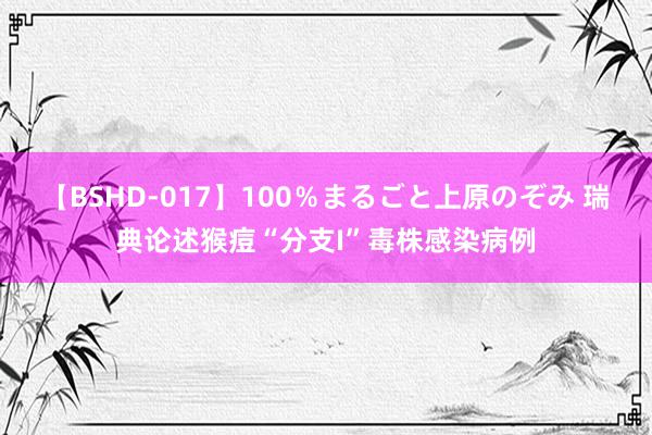 【BSHD-017】100％まるごと上原のぞみ 瑞典论述猴痘“分支I”毒株感染病例