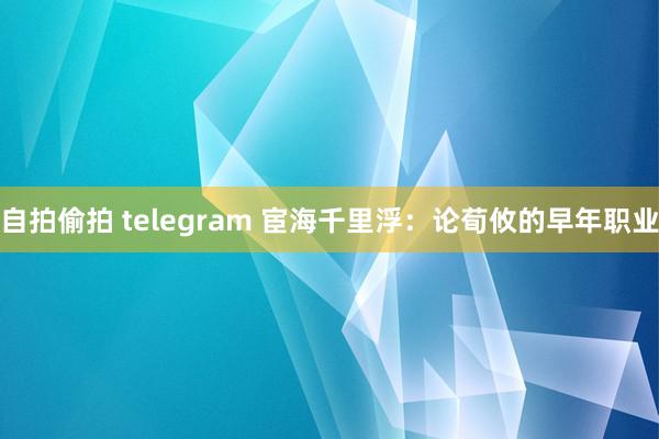 自拍偷拍 telegram 宦海千里浮：论荀攸的早年职业